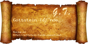 Gottstein Tünde névjegykártya