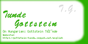 tunde gottstein business card